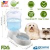 3.5L/1Gal Pet Water Dispenser Self-Dispensing Gravity Pets Water Feeder Automatic Pet Waterer Cat Dog