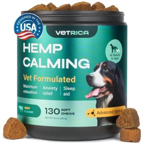 Calming Chews for Dogs Beef Flavor Hemp Calming Chews for Dog Anxiety Relief Dog Calming Treats Anxiety Relief Dog Calming Treats for Stress Sepa