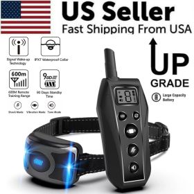 650 YD Remote Dog Training Shock Collar Waterproof for Small Medium