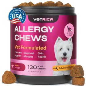 Dog Allergy Relief Chews Dog Itching Skin Relief Anti Itch for Dogs Dog Itch Relief Chews Hot Spot Treatment Seasonal Allergy Support Supplement