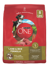 Purina ONE High Protein Dry Dog Food, Grain-Free Lamb & Rice Formula, 8 lb Bag
