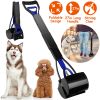 31.5in Pet Pooper Scooper Foldable Long Handle Dog Poop Waste Pick Up Rake for Large Medium Small Dogs Cats Pets