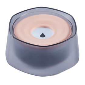 No Spill Dog Cat Water Bowl Spill Proof Slow Water Feeder 47.35oz Pet Water Dispenser Travel Dog Bowl for Dogs/Cats/Pets (Option: Pink)