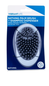 Vibrant Life Bathing Palm Dog Brush + Shampoo Dispenser | Dog Grooming Tool Hand Brush (224872719: Vibrant Life Bathing Palm Dog Brush)